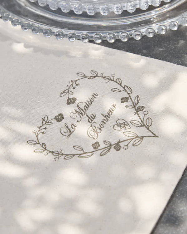 Dibor Set Of 2 Bonheur Fabric Placemats