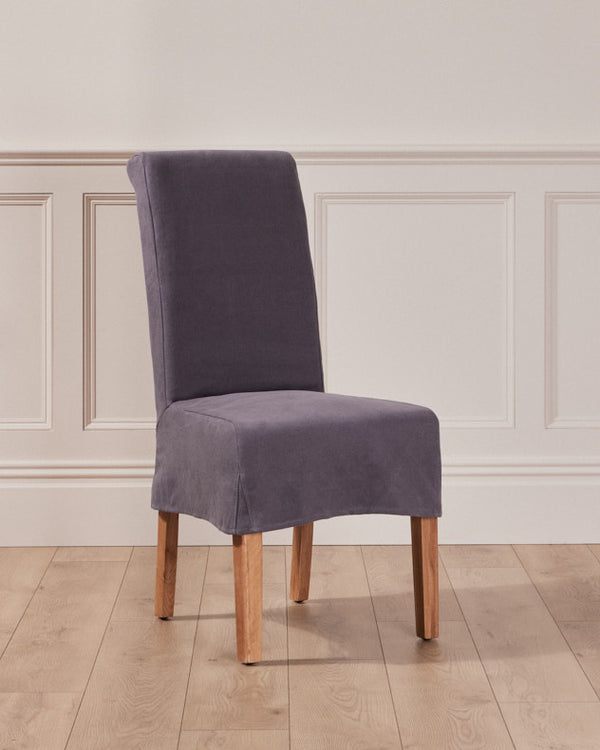 dibor Set of 2 Grey Dining Chairs