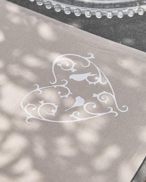 Dibor Set Of 2 Love Birds Fabric Placemats