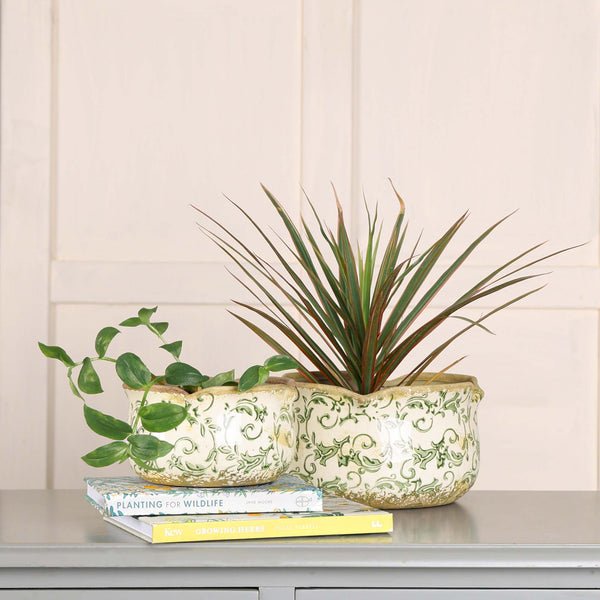 dibor Set of 2 Mediterreanean Style Planters