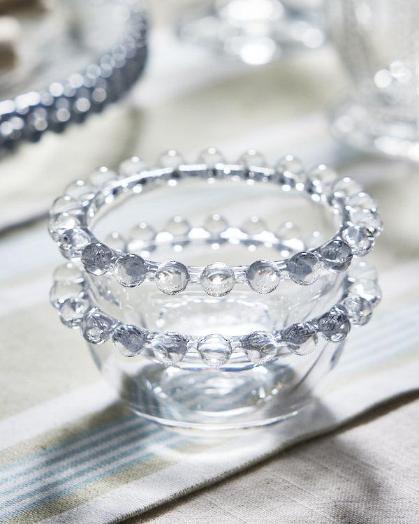 Dibor Set Of 2 Mini Bella Perle Glass Bowls