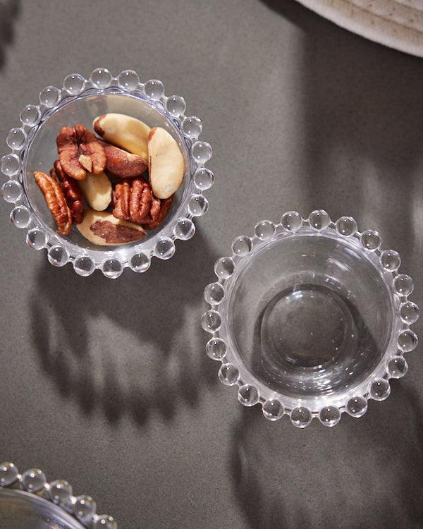 Dibor Set Of 2 Mini Bella Perle Glass Bowls