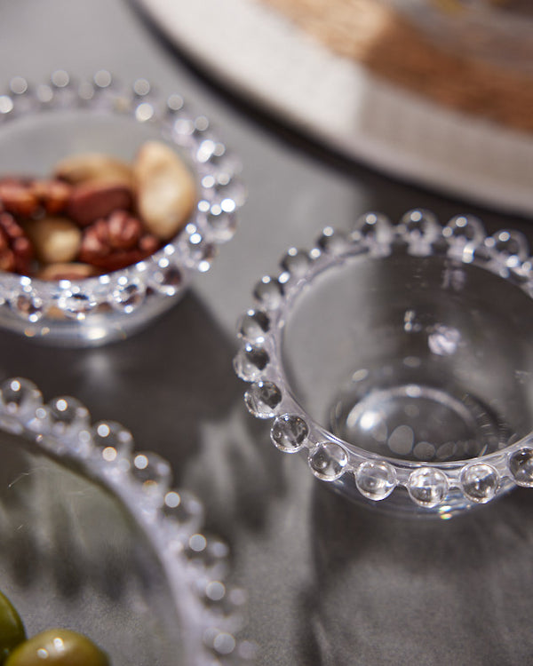 Dibor Set Of 2 Mini Bella Perle Glass Bowls