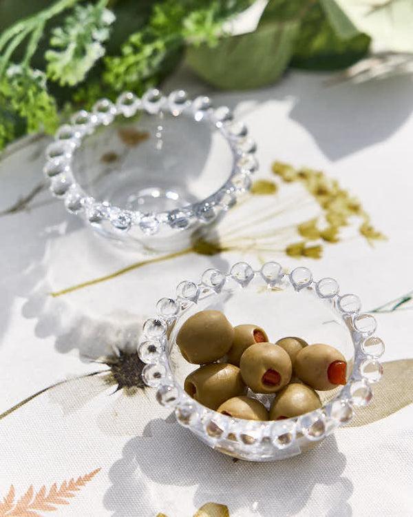 dibor Set of 2 Mini Bella Perle Glass Bowls