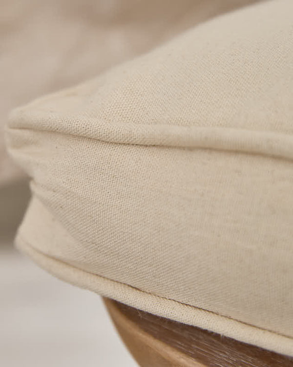 Dibor Set Of 2 Natural Beige Indoor Seat Cushions
