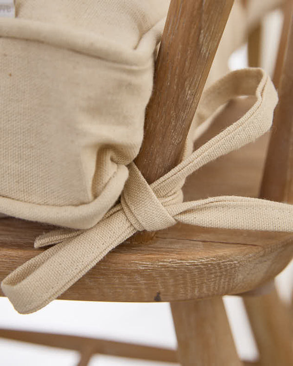 Dibor Set Of 2 Natural Beige Indoor Seat Cushions