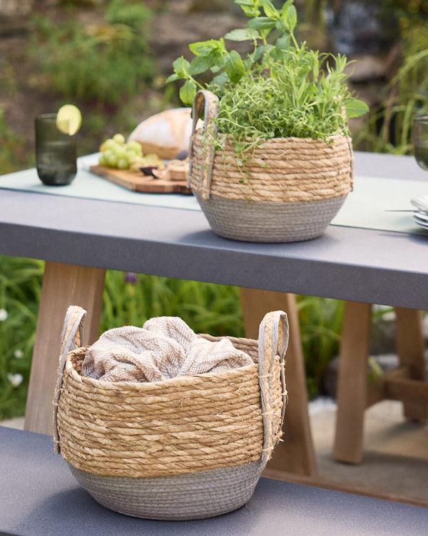 dibor Set of 2 Natural Storage Baskets