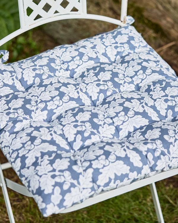 dibor Set of 2 Oakwood Leaf Print Seat Pads