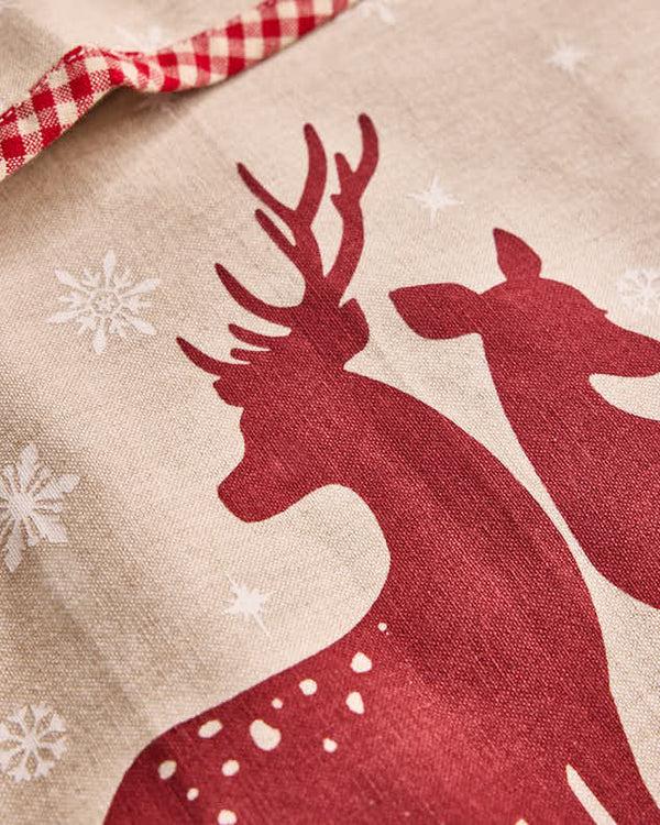 Dibor Set Of 2 Red Stag Tea Towels