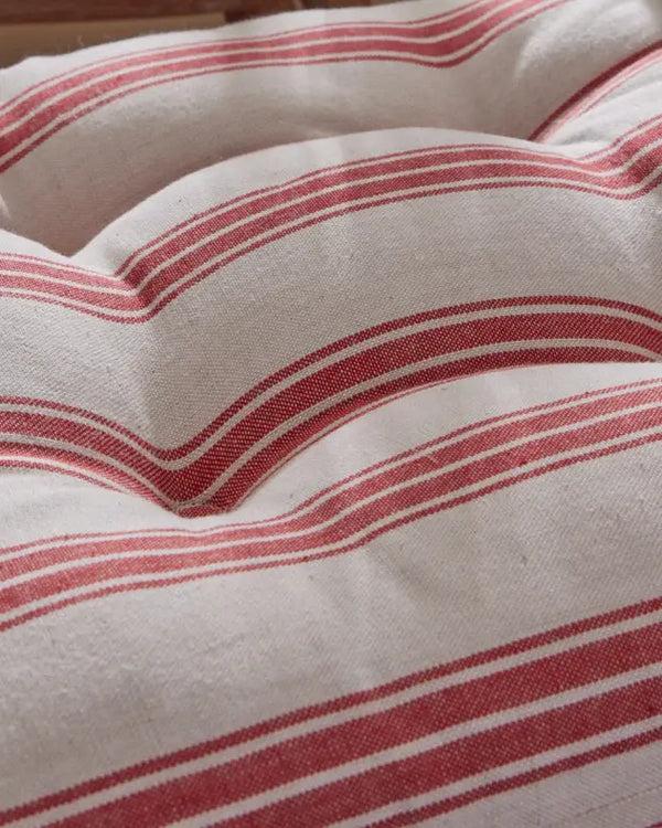 dibor Set of 2 Red Stripe Seat Pads