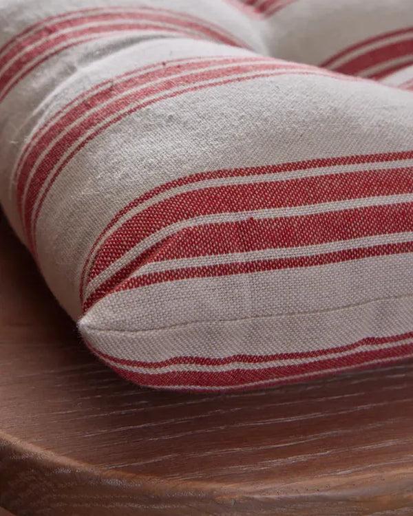 Dibor Set Of 2 Red Stripe Seat Pads