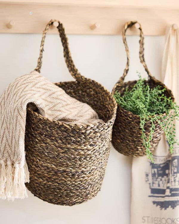 dibor Set of 2 Seagrass Bathroom Baskets