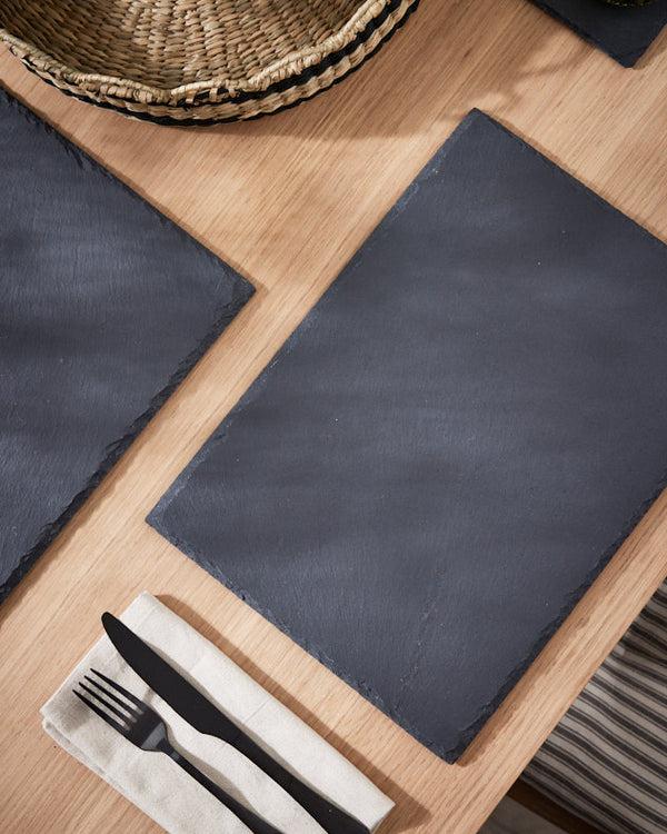 Dibor Set Of 2 Slate Dinner Placemats