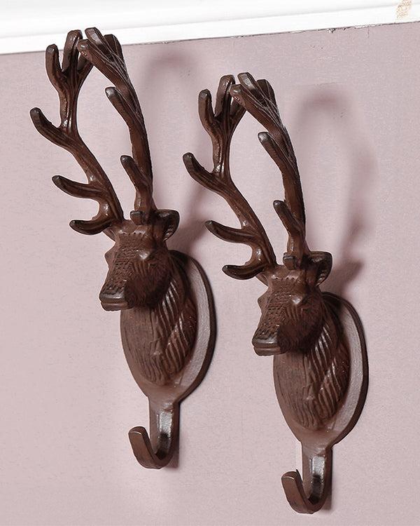 dibor Set of 2 Stag Coat Hooks