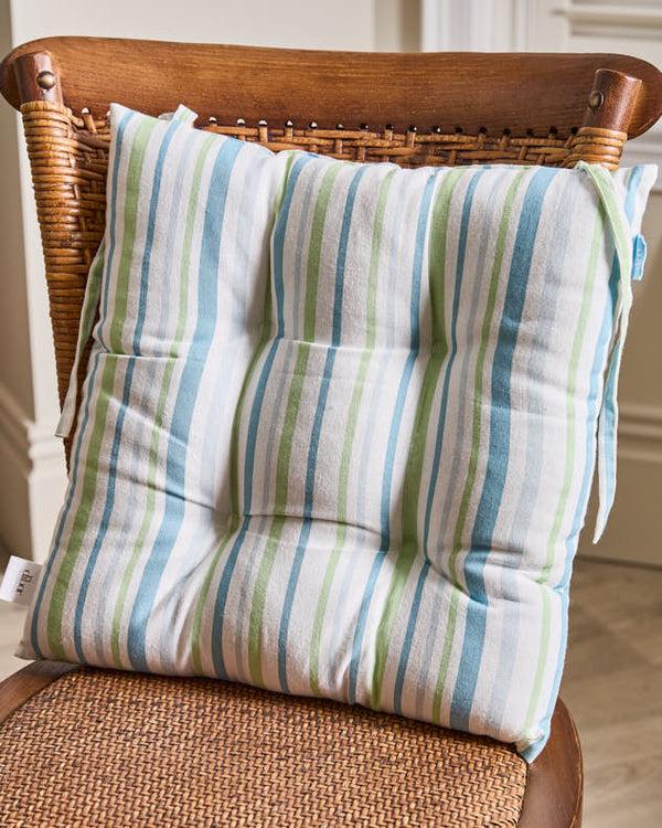 Dibor Set Of 2 Tenby Stripe Seat Pads