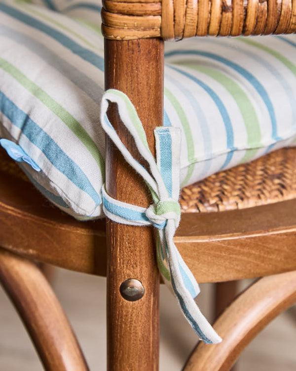 Dibor Set Of 2 Tenby Stripe Seat Pads