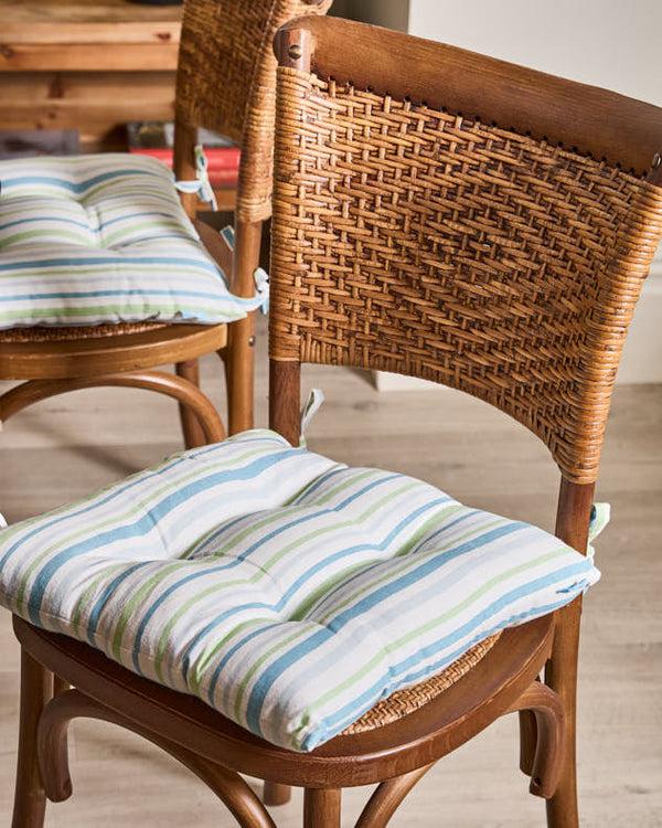 dibor Set of 2 Tenby Stripe Seat Pads