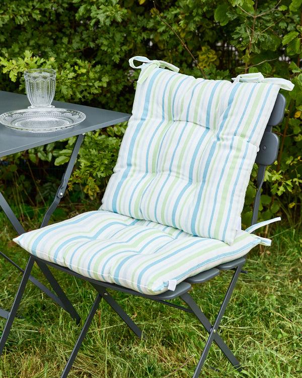 Dibor Set Of 2 Tenby Striped Seat Pads