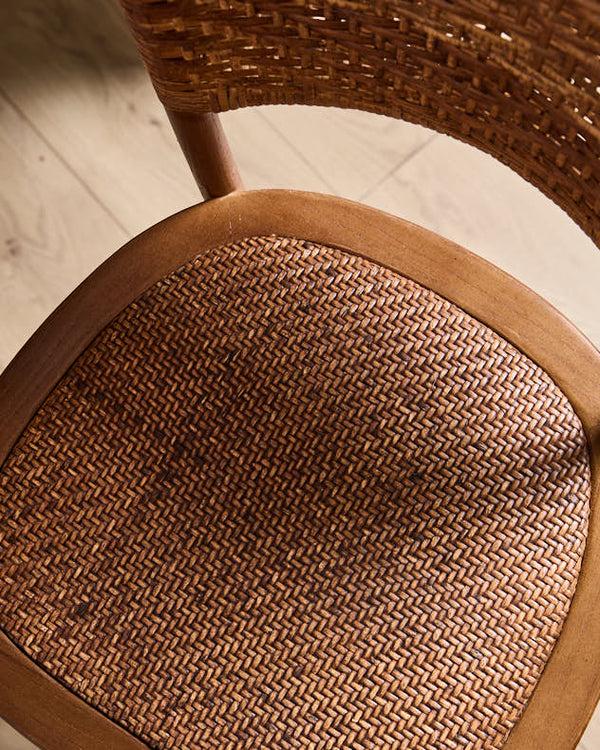 Dibor Set Of 2 Thonet Wicker Dining Chairs
