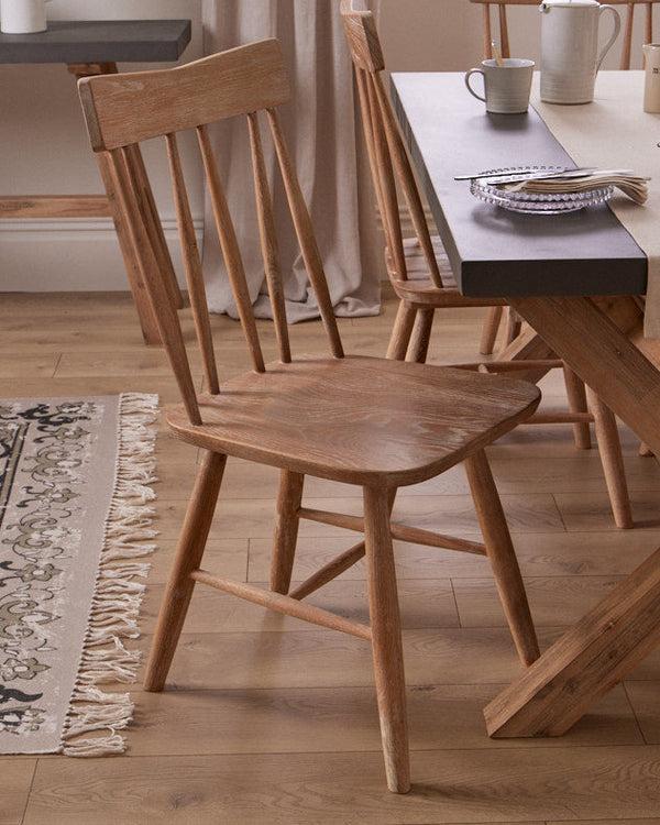 dibor Set of 2 Turner Spindle Back Chairs