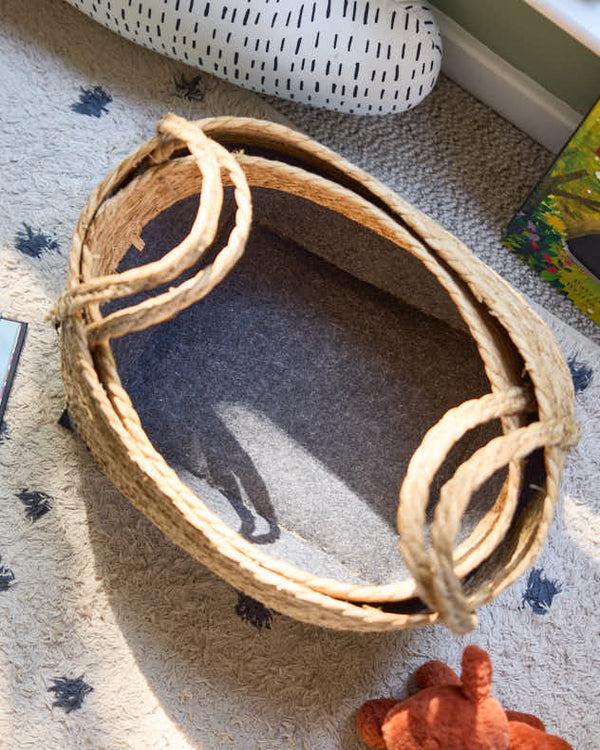 Dibor Set Of 2 Two Tone Baskets