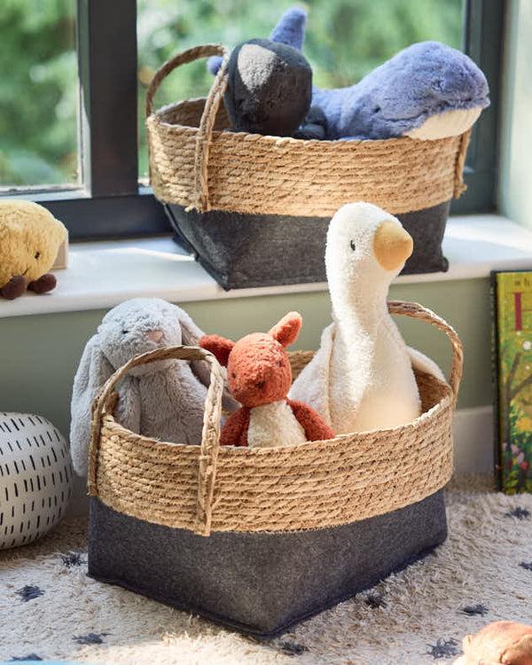 dibor Set of 2 Two Tone Baskets