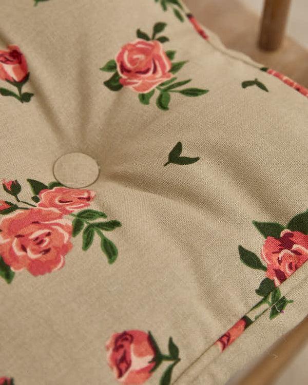 Dibor Set Of 2 Vintage Rose Indoor Seat Cushions