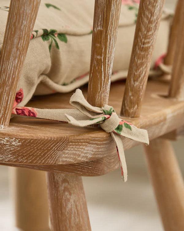 Dibor Set Of 2 Vintage Rose Indoor Seat Cushions