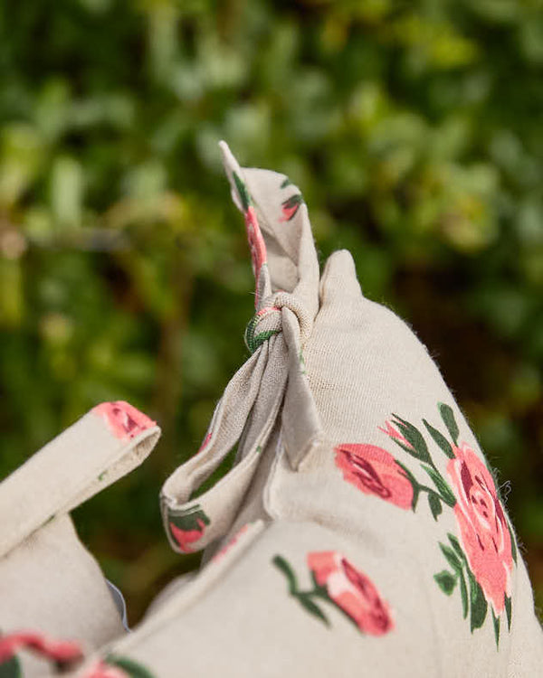 Dibor Set Of 2 Vintage Rose Outdoor Seat Pads