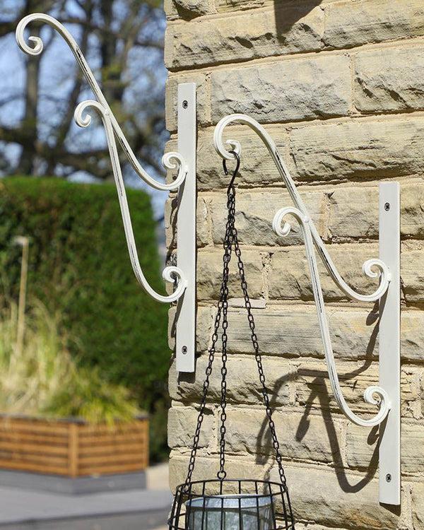 Dibor Set Of 2 White Hanging Brackets