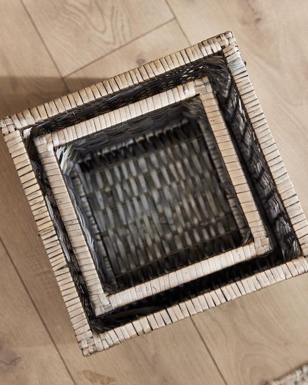 Dibor Set Of 2 Wicker Storage Baskets