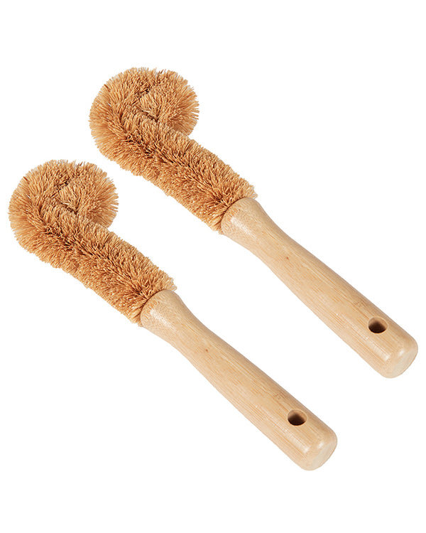 Dibor Set Of 2 Wooden Bottle Brushes