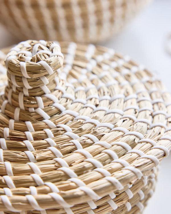 Dibor Set Of 2 Woven Seagrass Baskets