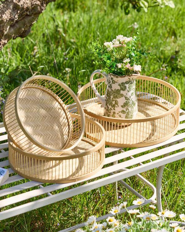 dibor Set of 3 Bamboo Nesting Trays