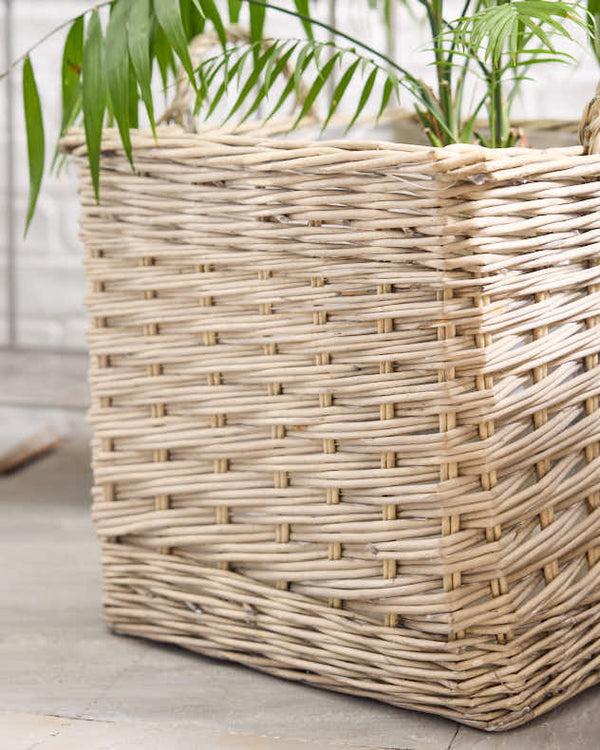 Dibor Set Of 3 Basket Planters With Handles