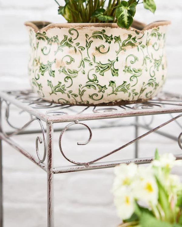 Dibor Set Of 3 Iron Plant Stand Tables