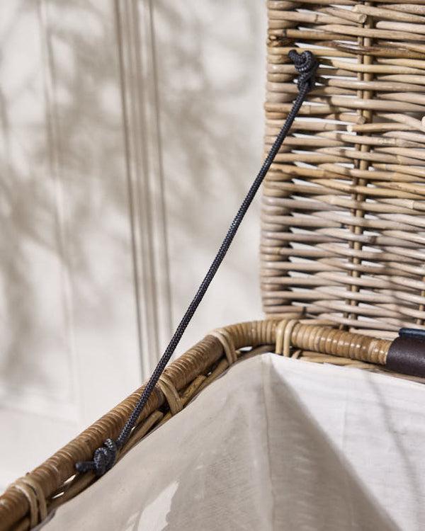 Dibor Set Of 3 Lined Baskets With Wheels