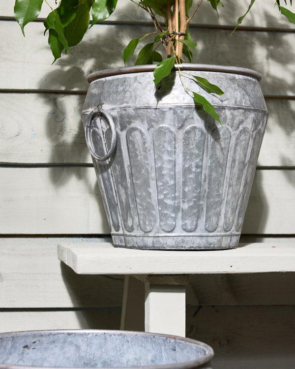 Dibor Set Of 3 Metal Urn Planters