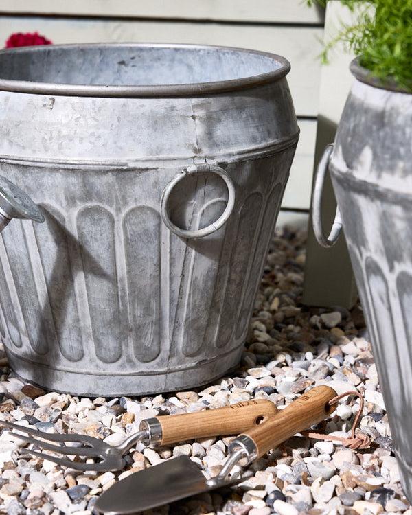 Dibor Set Of 3 Metal Urn Planters