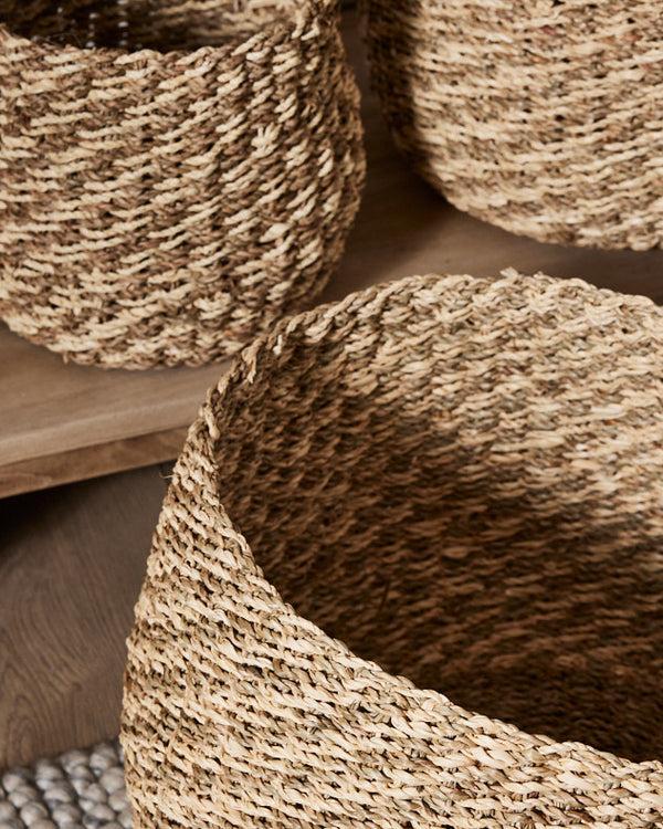 Dibor Set Of 3 Seagrass Baskets