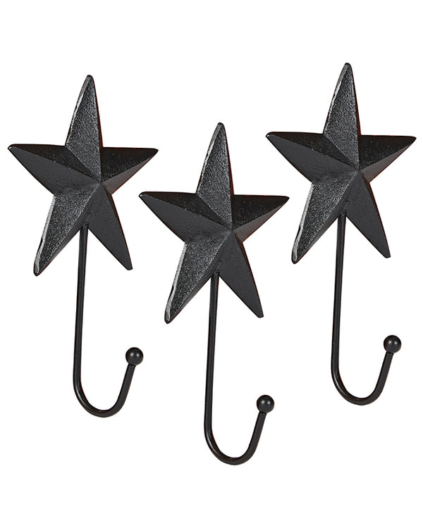Dibor Set Of 3 Star Wall Hooks