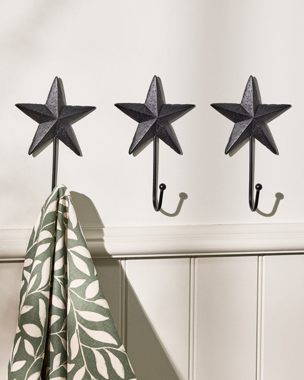 dibor Set of 3 Star Wall Hooks