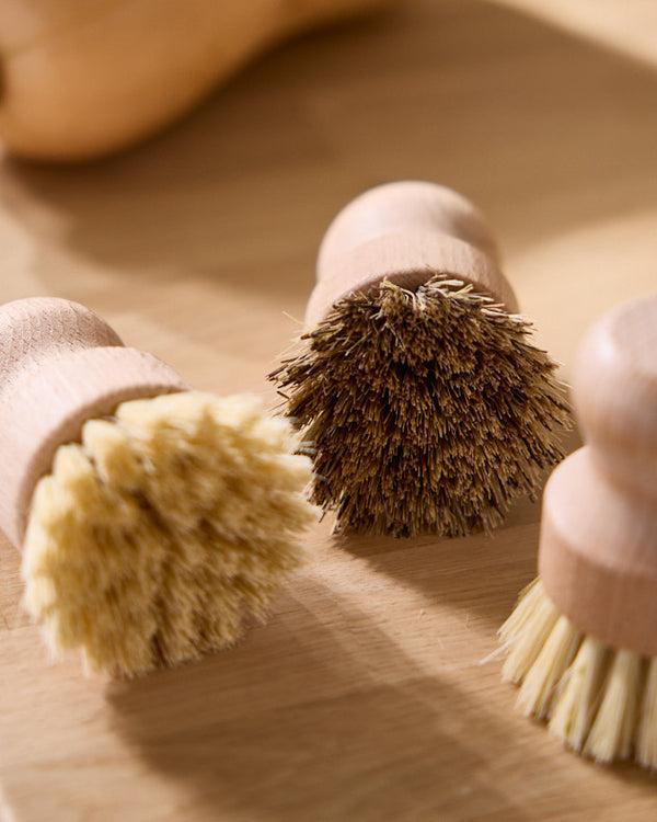 Dibor Set Of 3 Wooden Vegetable Scrubbers