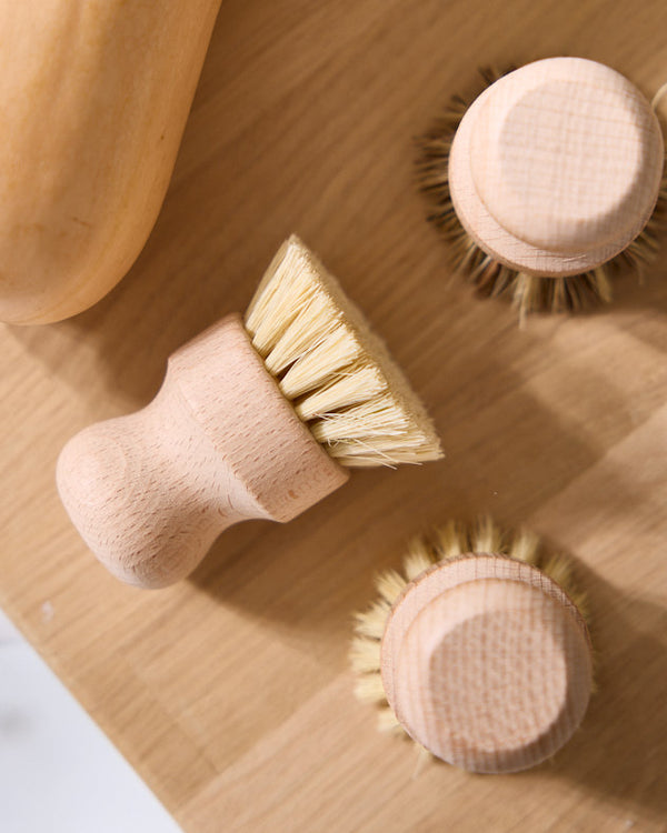 Dibor Set Of 3 Wooden Vegetable Scrubbers