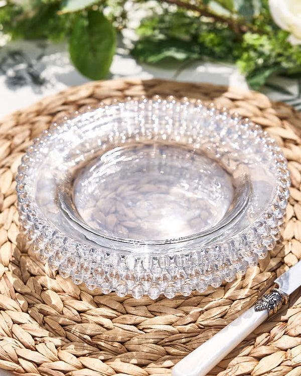 dibor Set of 4 Bella Perle Glass Side Plates