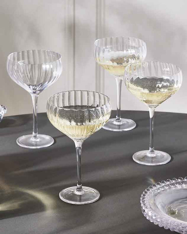 dibor Set of 4 Champagne Saucers