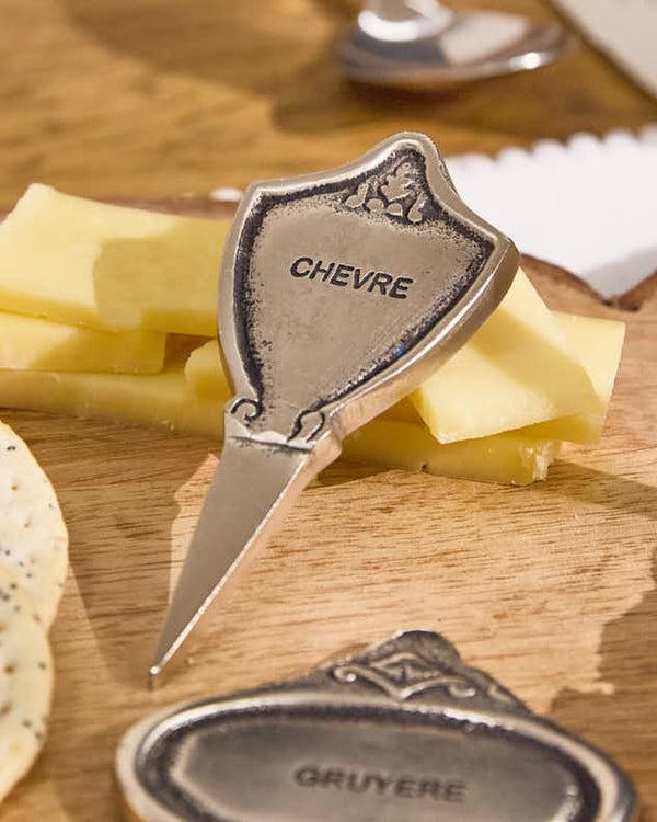 Dibor Set Of 4 Cheese Markers & Knife
