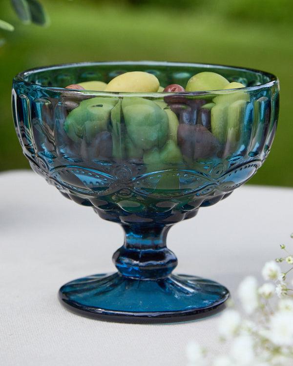 Dibor Set Of 4 Footed Glass Dessert Bowls