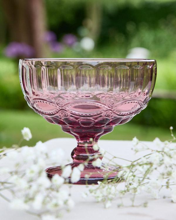 Dibor Set Of 4 Footed Glass Dessert Bowls