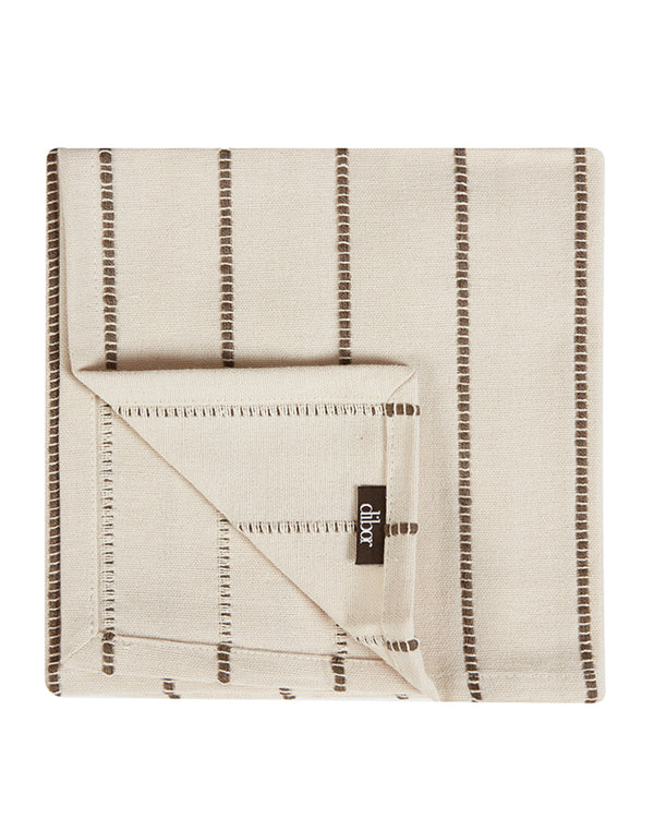 Dibor Set Of 4 French Stripe Cotton Napkins
